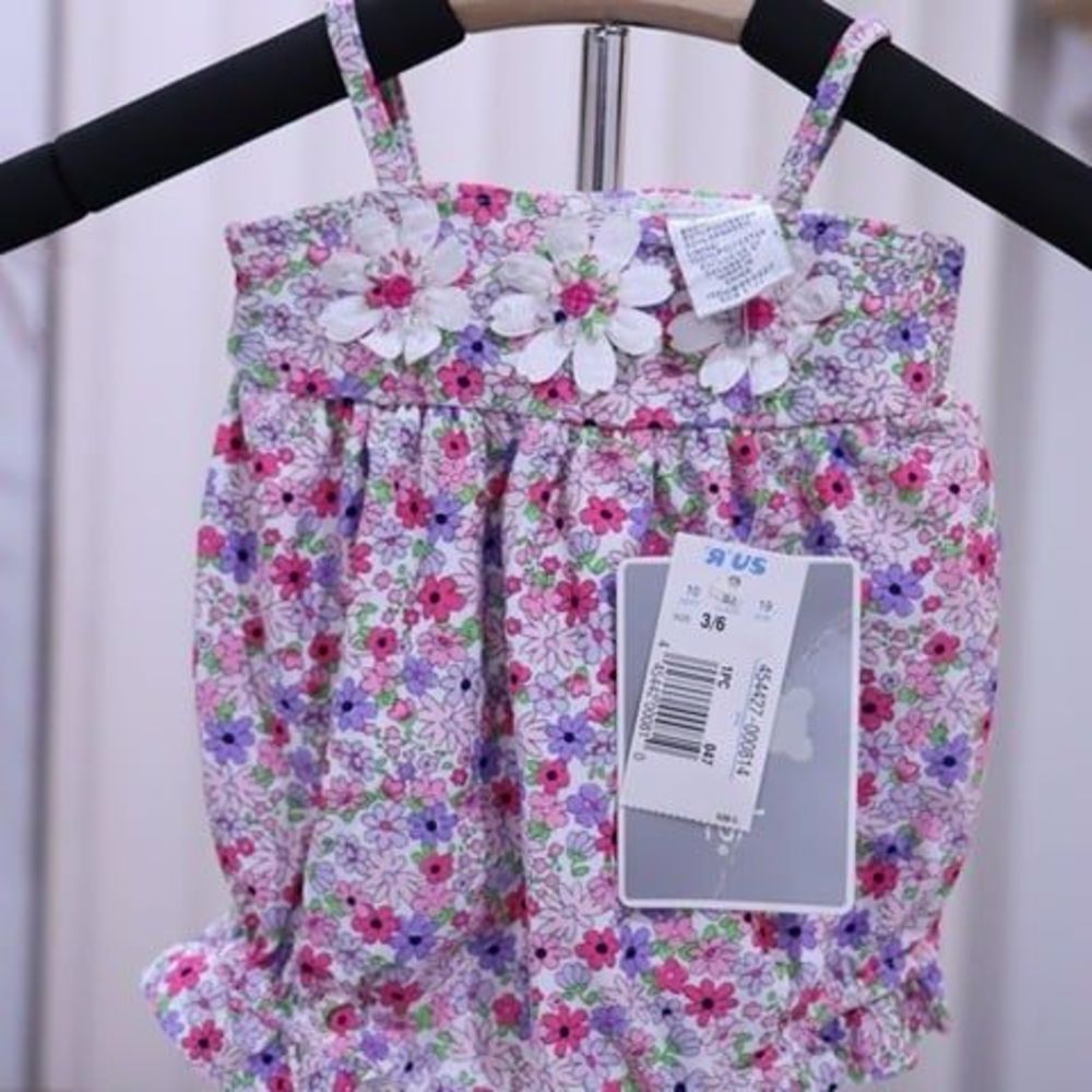 Infant First Impressions 3/6 months swimsuit one piece romper for baby girls NWT